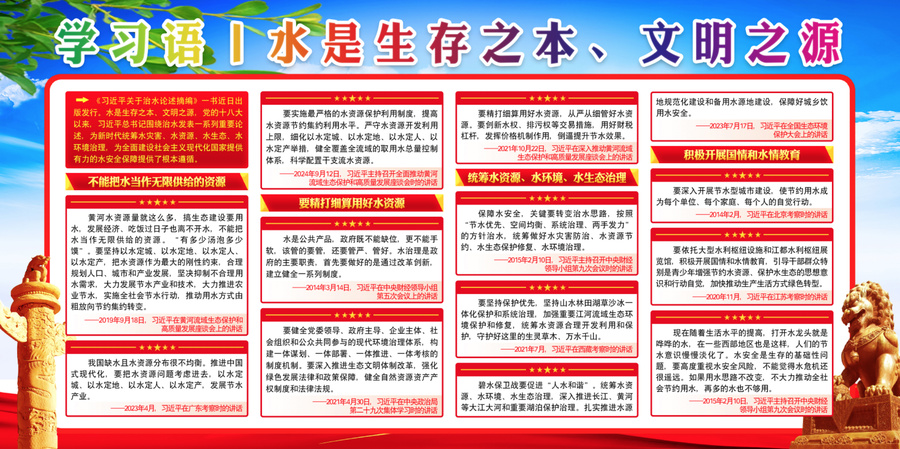治水展板