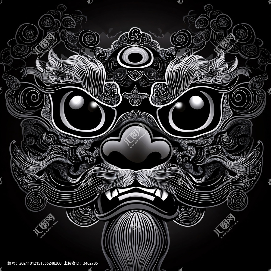 獅頭國(guó)潮窗花