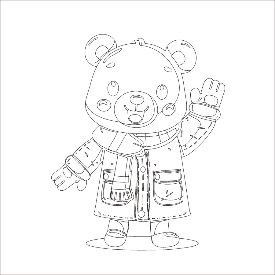 小熊插畫