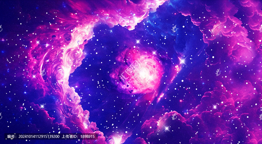 紫色大氣高清星空