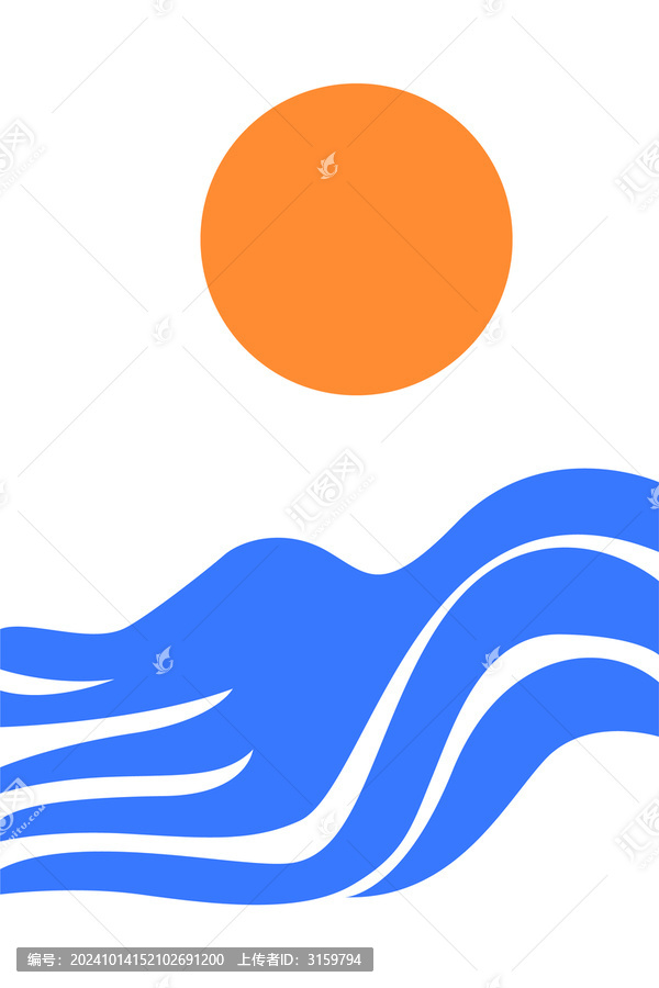 優(yōu)美的海浪符號