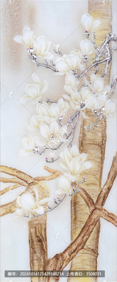 玉蘭簡(jiǎn)約隔斷裝飾畫(huà)