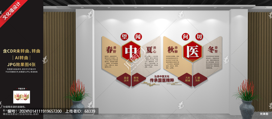 中醫(yī)文化展廳展示墻