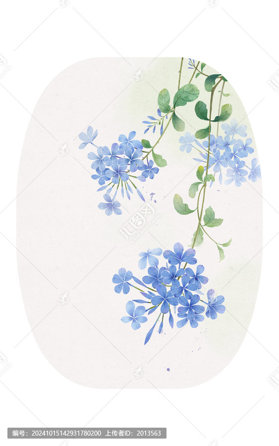 唯美藍(lán)雪花