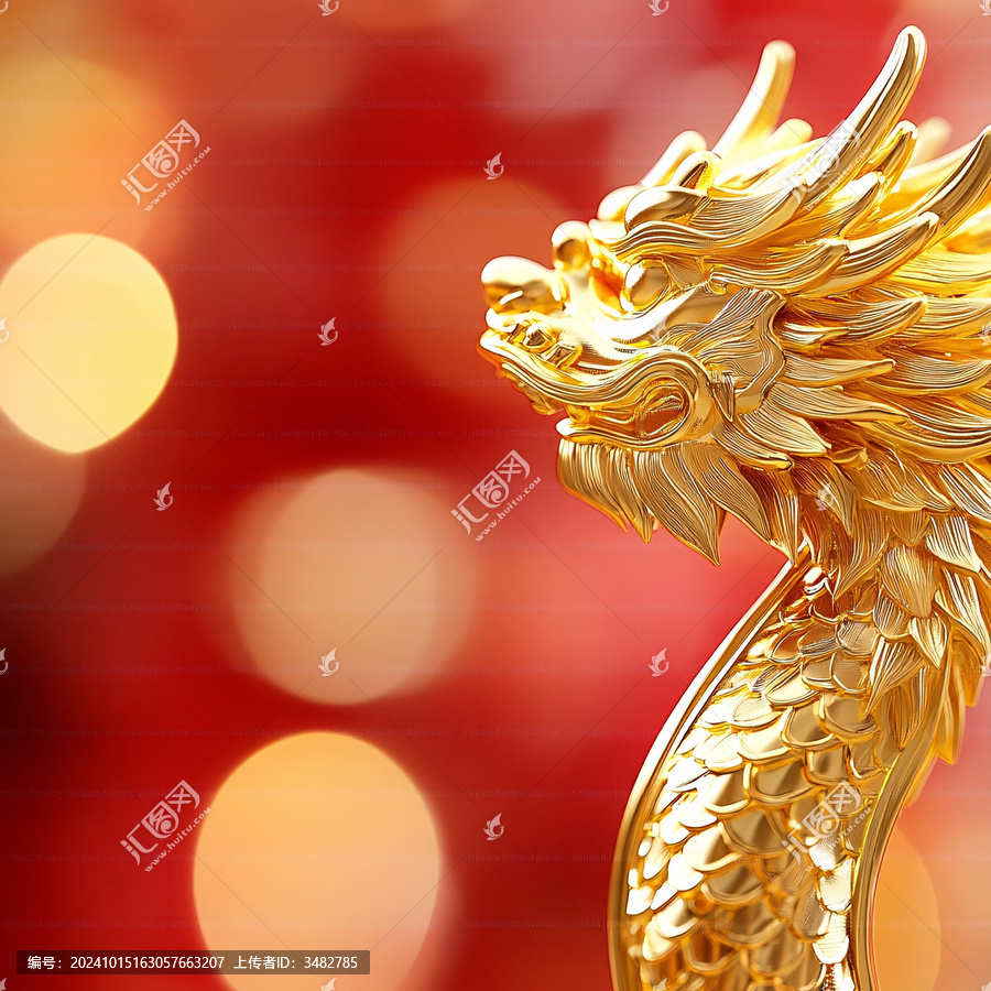 龍年紅金漸變