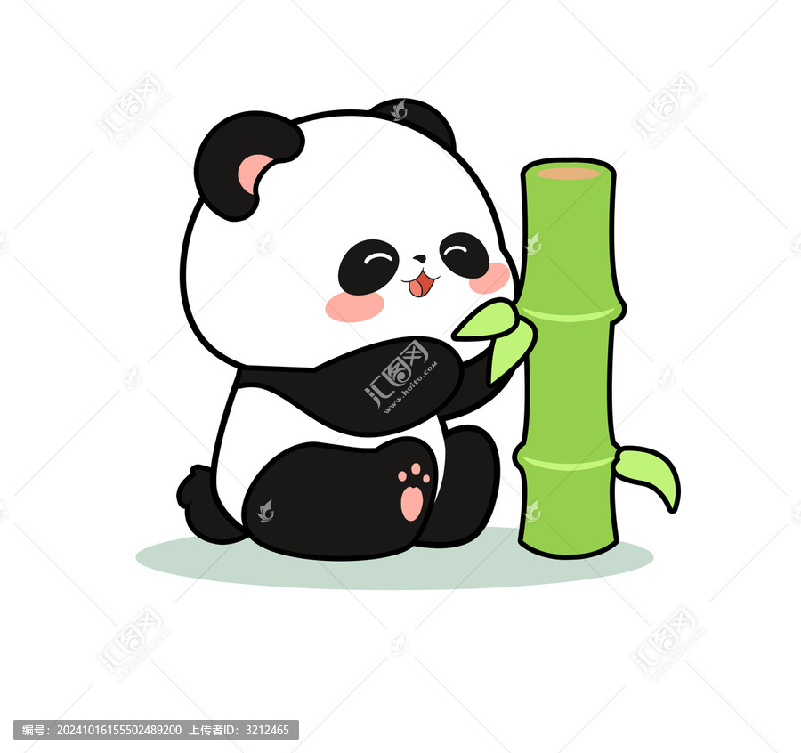 熊貓貼紙帆布袋圖案