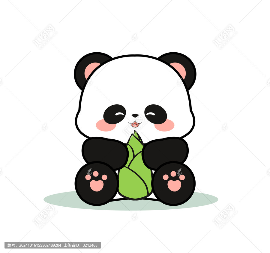 卡通熊貓冰箱貼