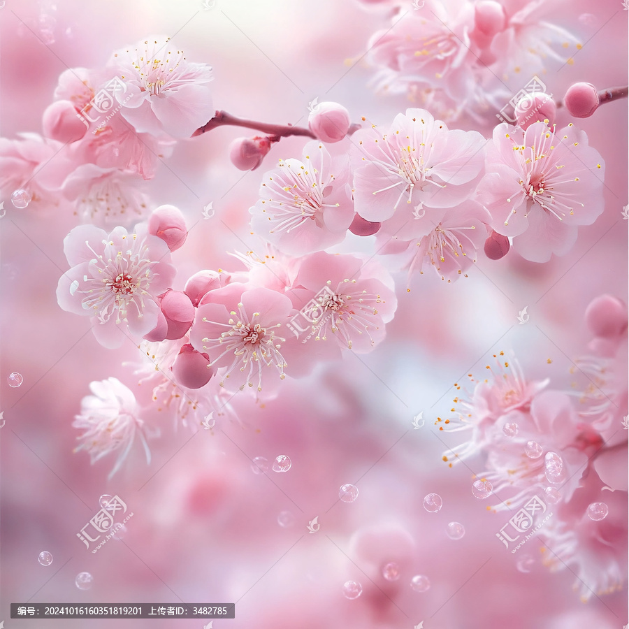 唯美夢幻梅花林