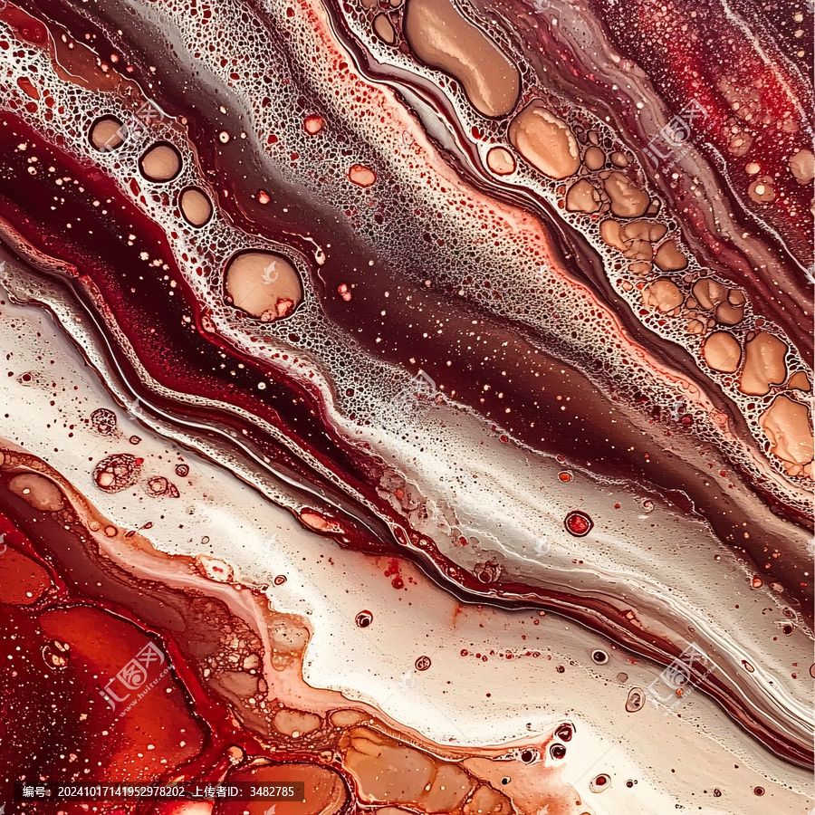 紅色流體畫