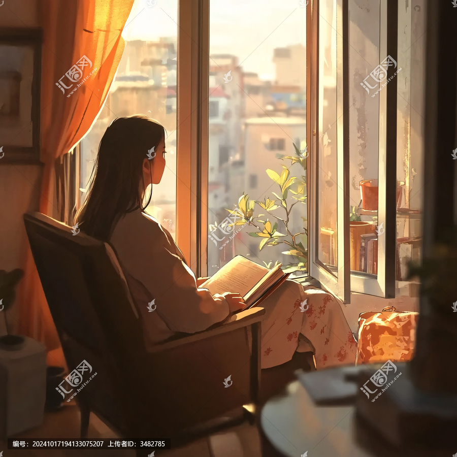 窗外暖陽