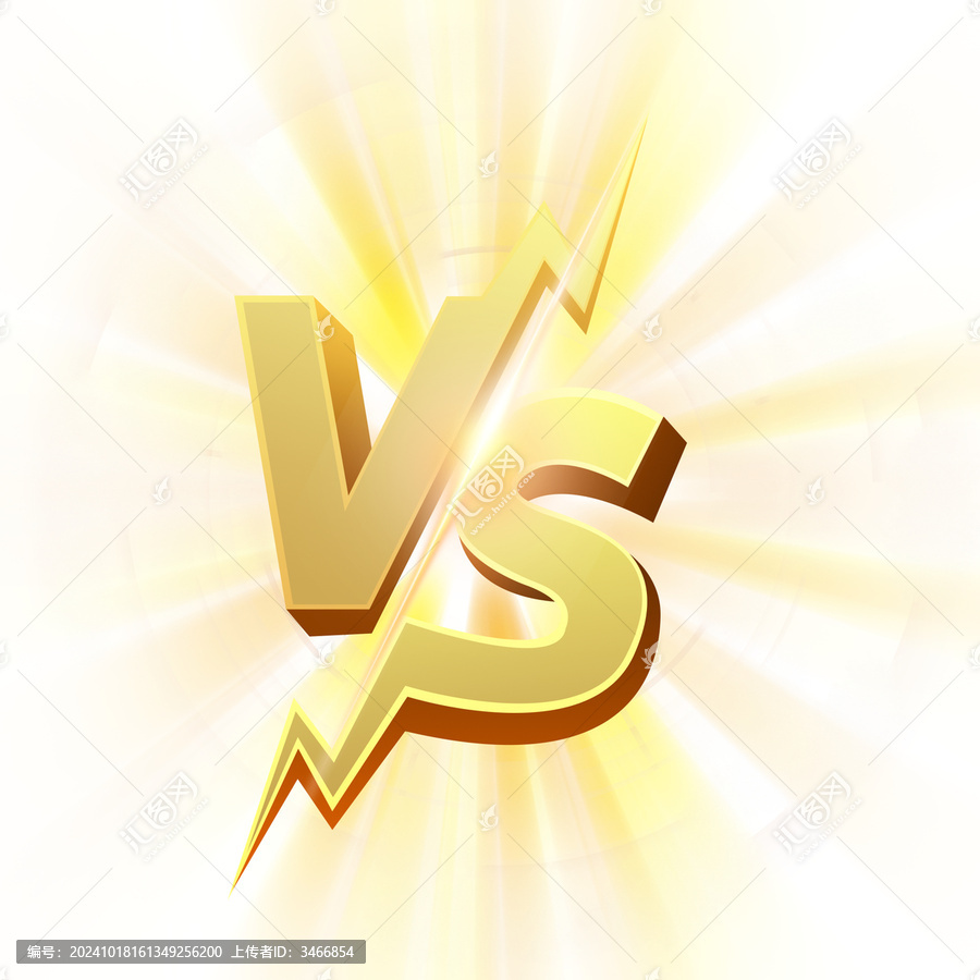 金色閃電光暈vs