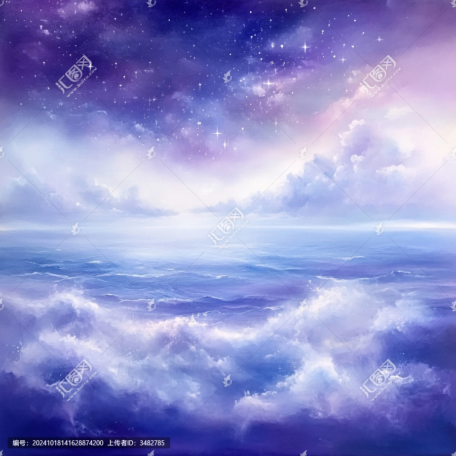 夢(mèng)幻紫色天空