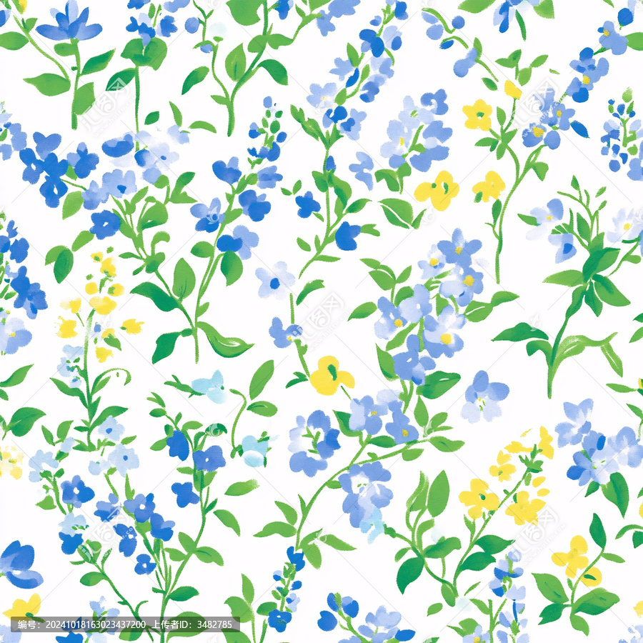 藍(lán)色小碎花