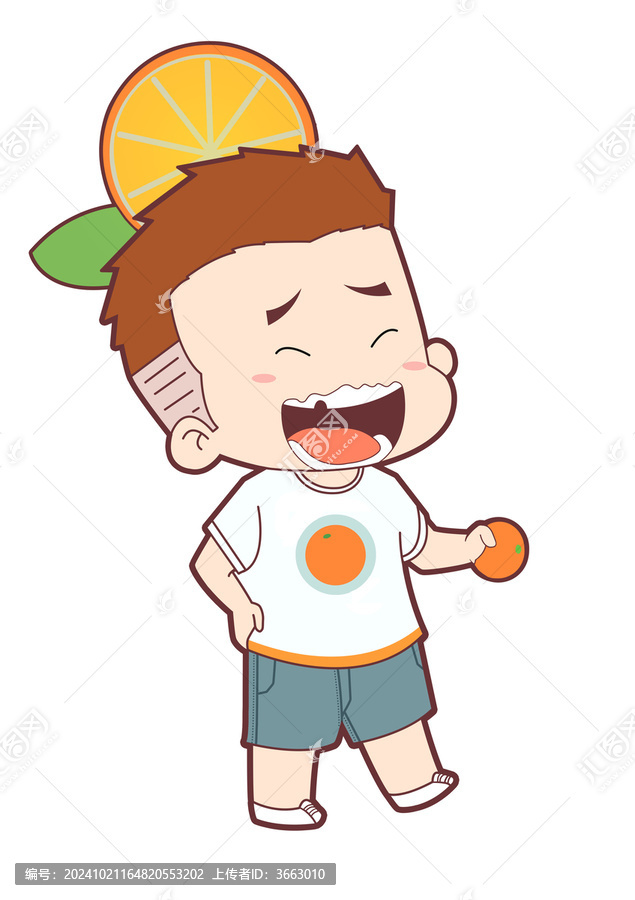 Q版橘子男孩