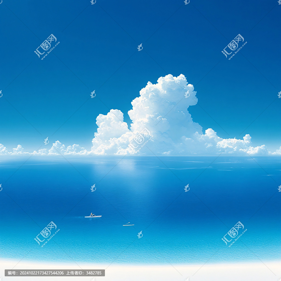 白云藍(lán)色海洋