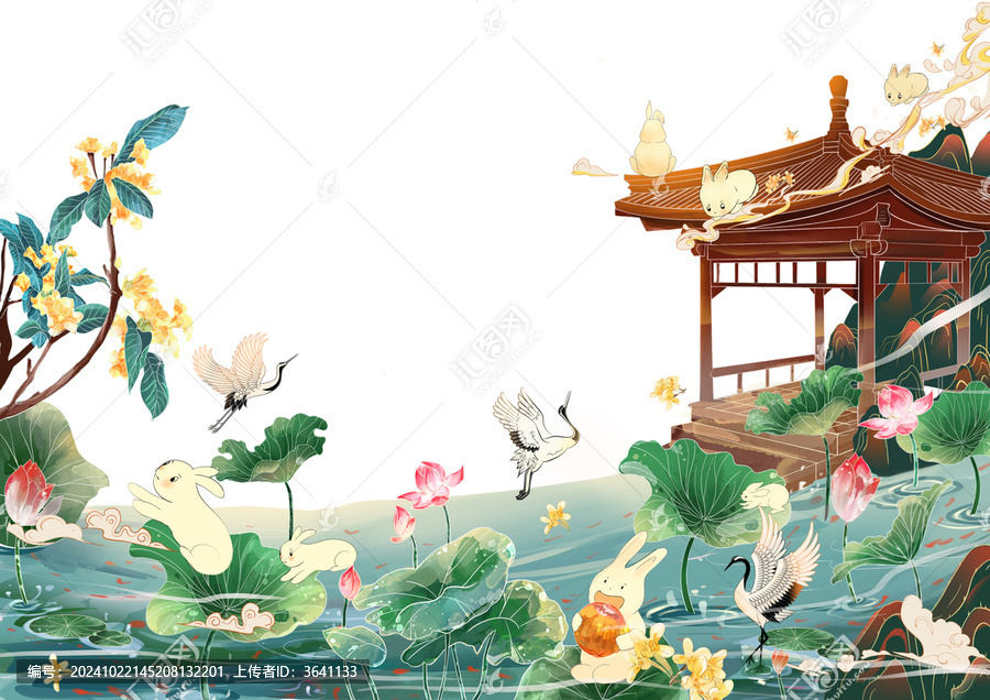 中秋插畫
