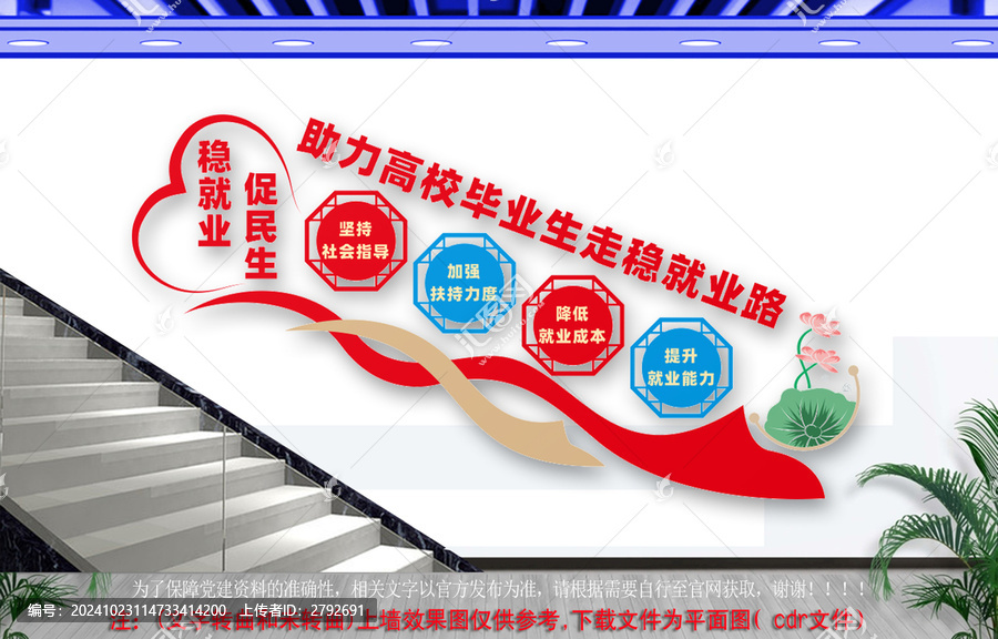 大學(xué)生就業(yè)宣傳樓道文化墻