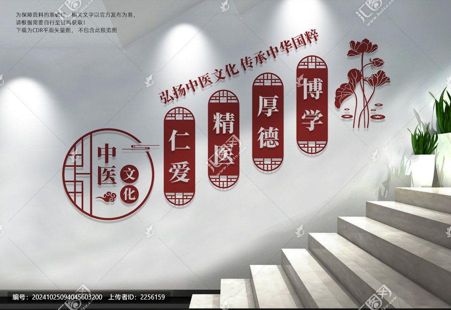 中醫(yī)樓梯文化墻