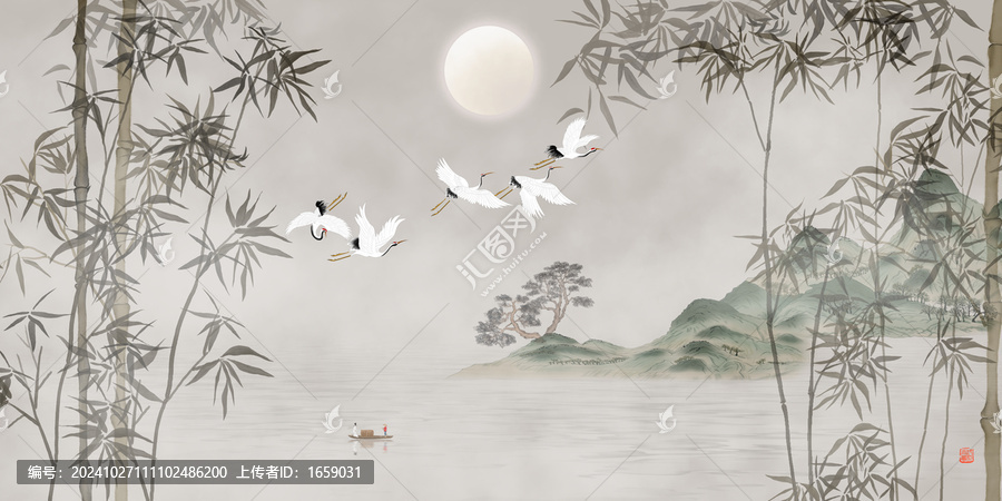 手繪竹子