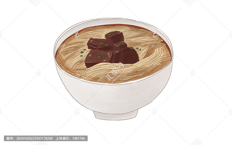 牛肉面插畫(huà)
