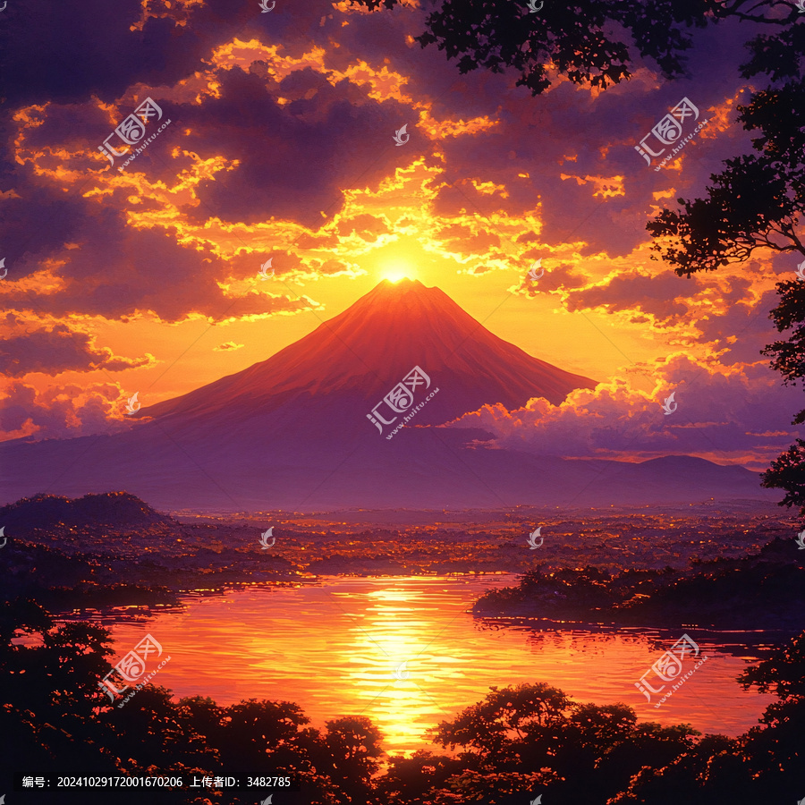 霓虹富士山