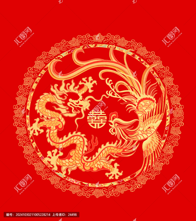 手繪龍鳳