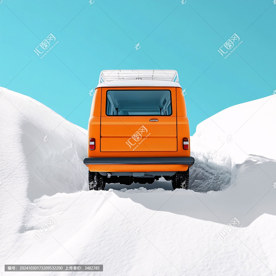 雪中快遞車