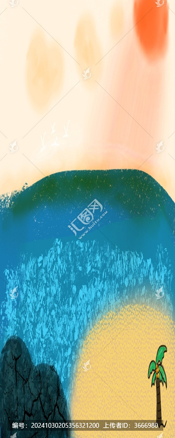 黃昏下的海岸