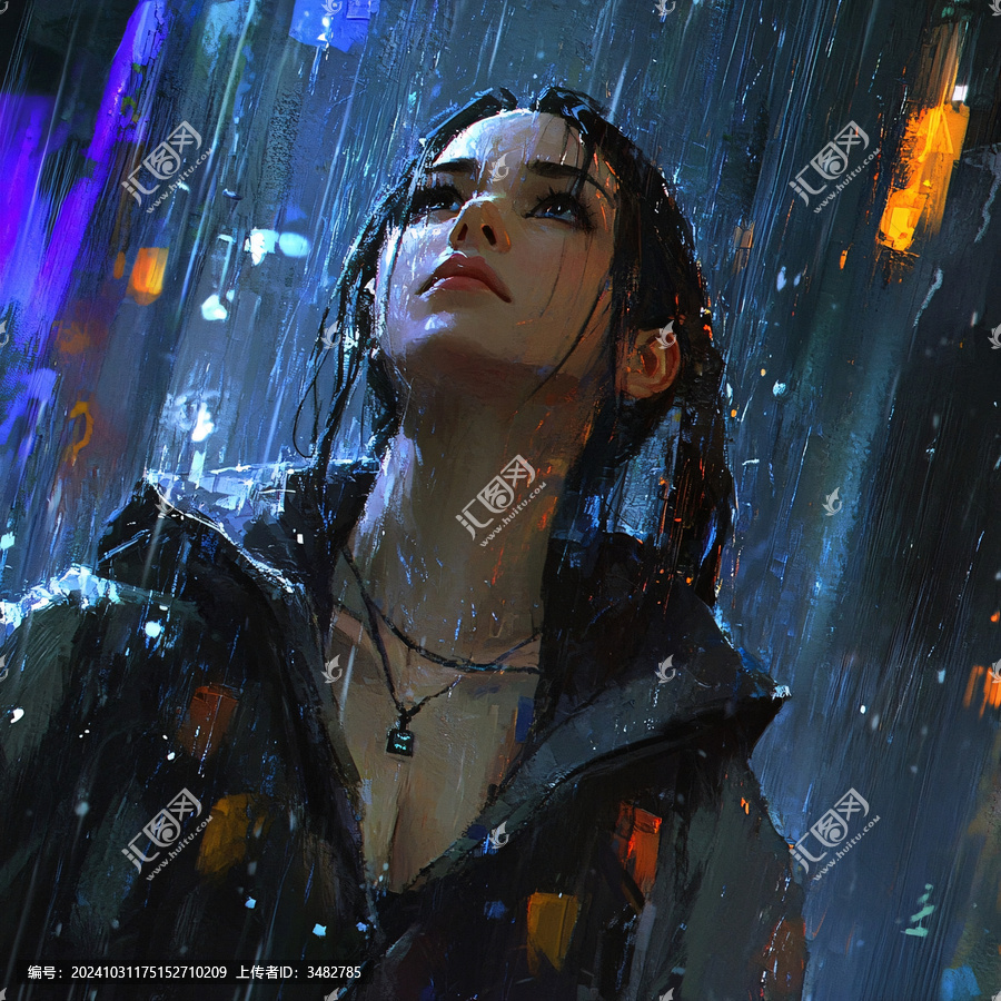 雨中少女