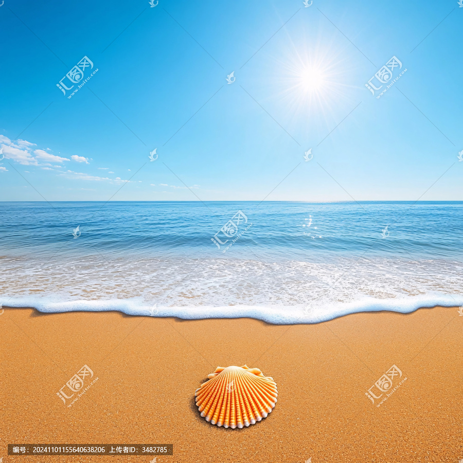 海洋沙灘背景圖