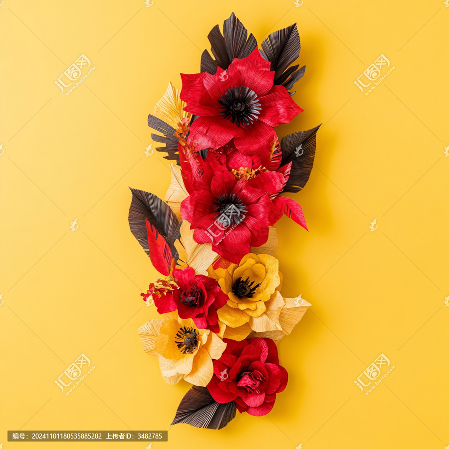 立式花朵紙花
