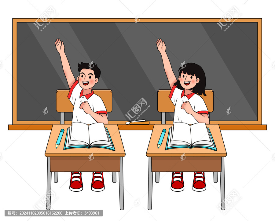 課堂上上課積極舉手發(fā)言的學(xué)生