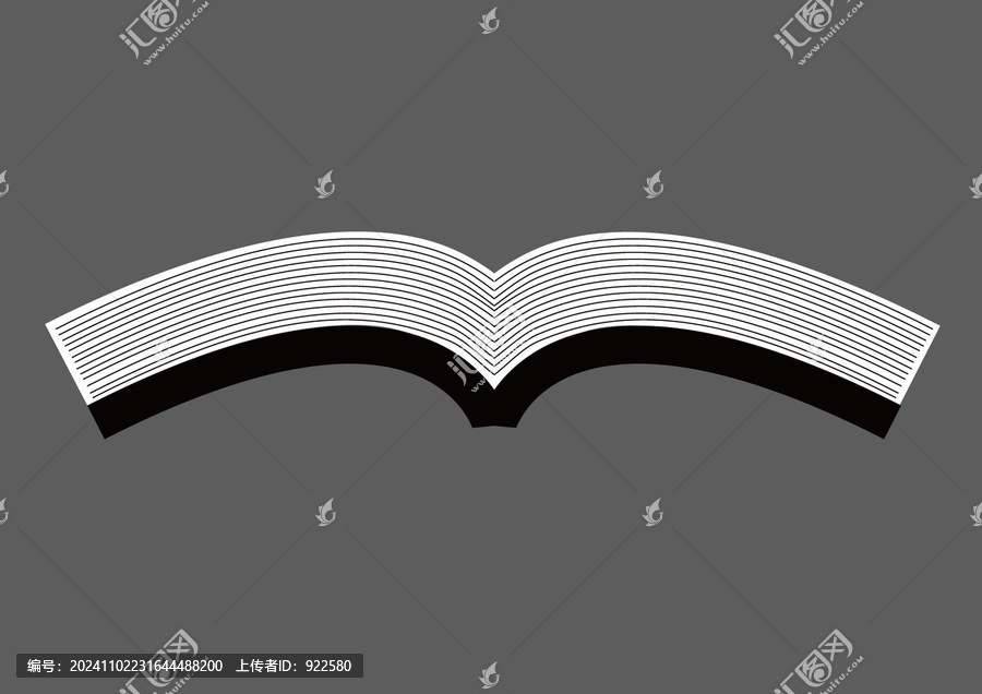 翻開的書