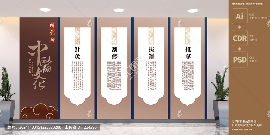 中醫(yī)展板文化墻