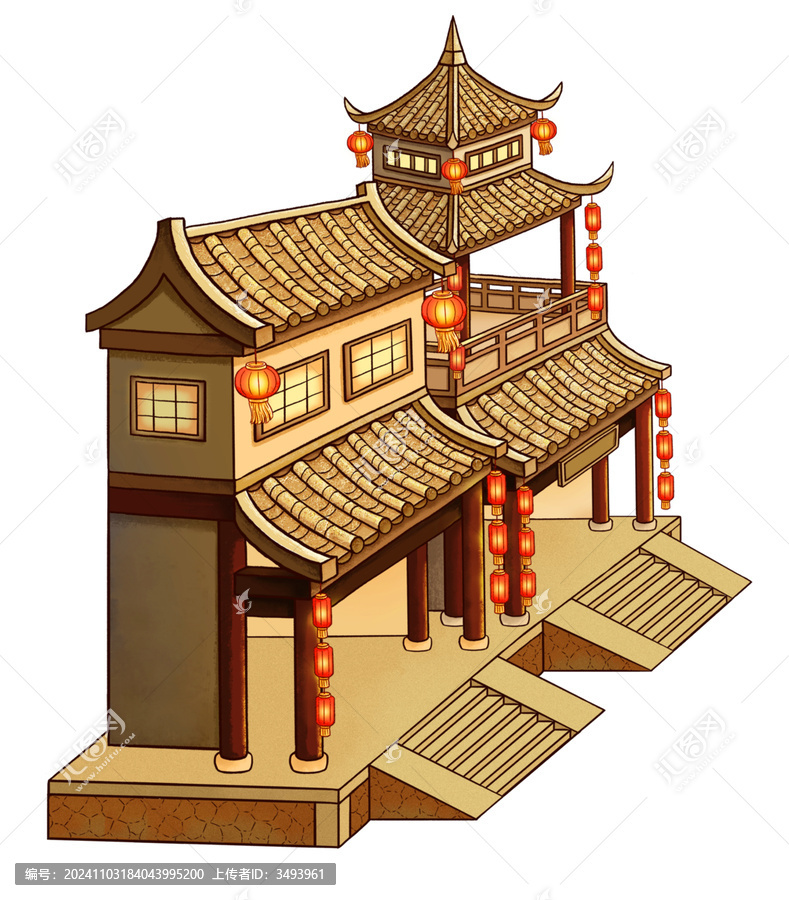 古建筑房子樓閣樓房