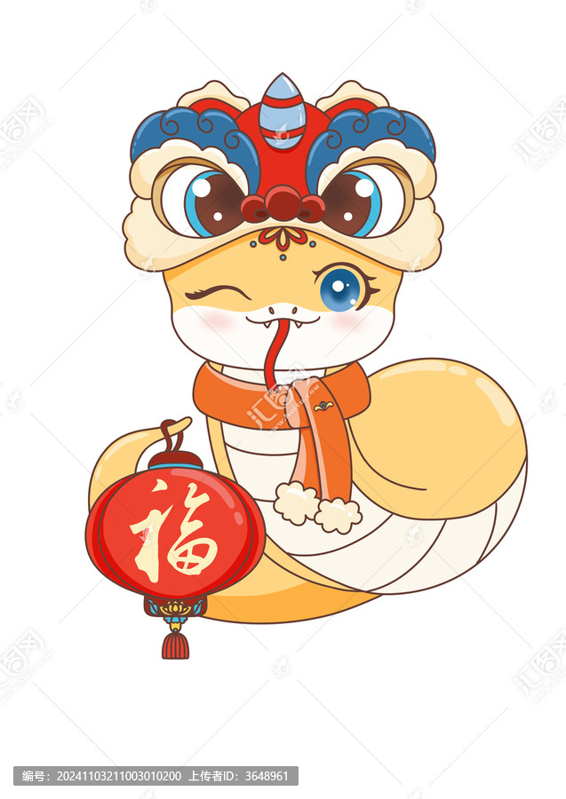 國(guó)風(fēng)蛇年IP插畫(huà)