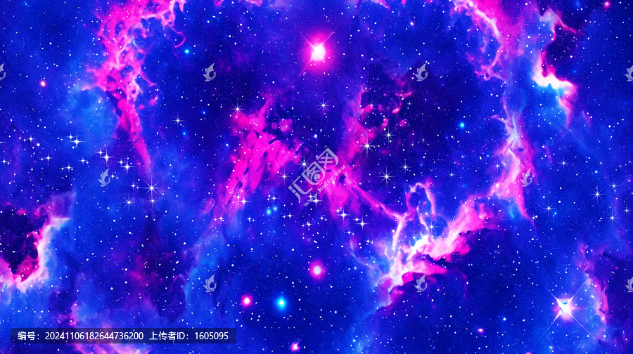 紅藍(lán)唯美星空