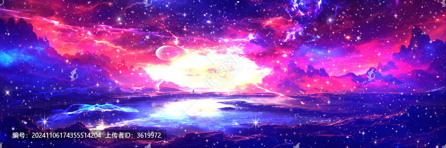 藍(lán)色唯美炫彩星空頂星空軟膜燈箱