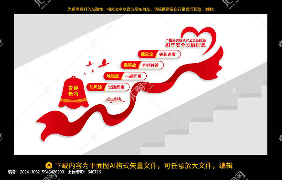 安全生產(chǎn)樓梯文化墻