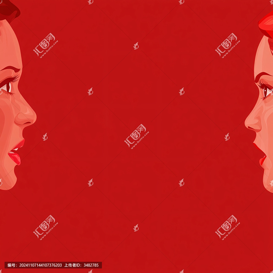 兩美女面對面
