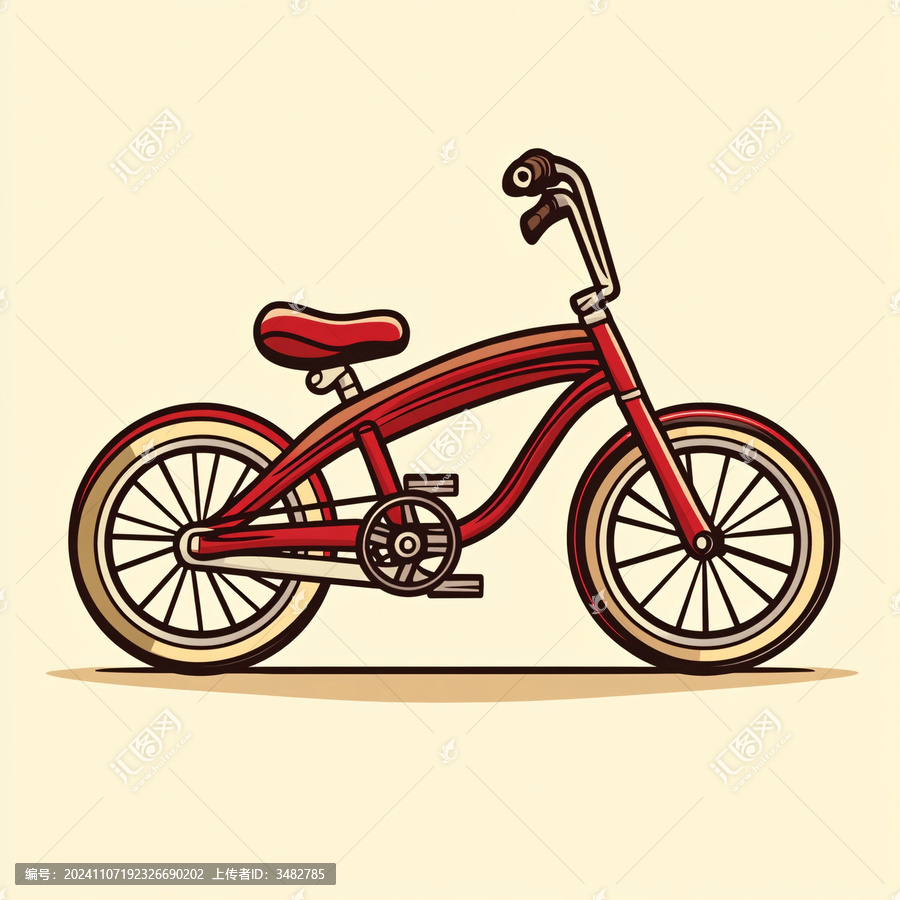卡通自行車(chē)