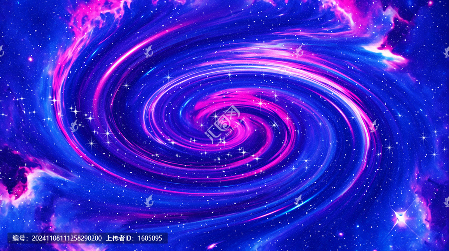 紅藍(lán)旋渦星空背景