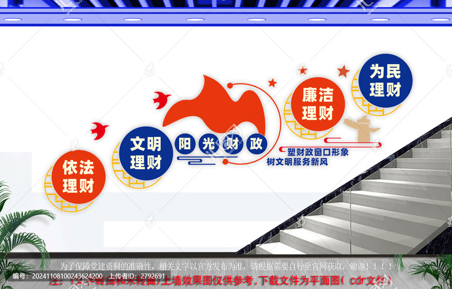 財政局樓梯文化墻