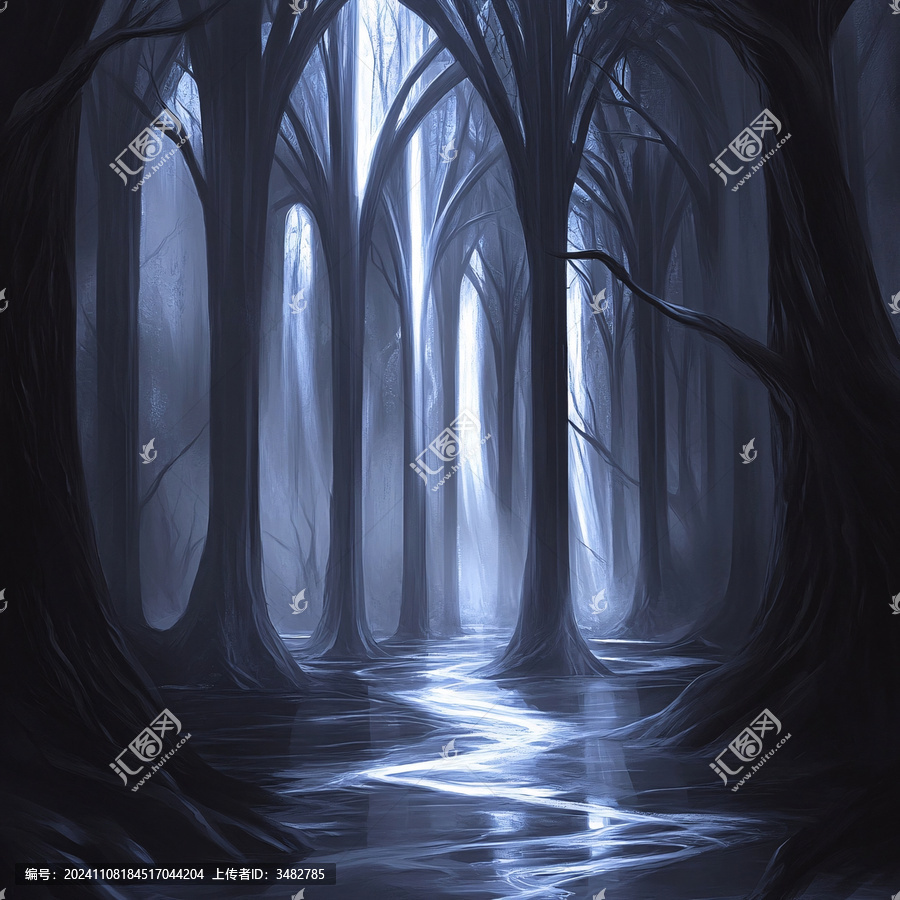 魔幻森林背景
