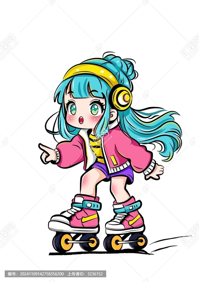 輪滑女孩