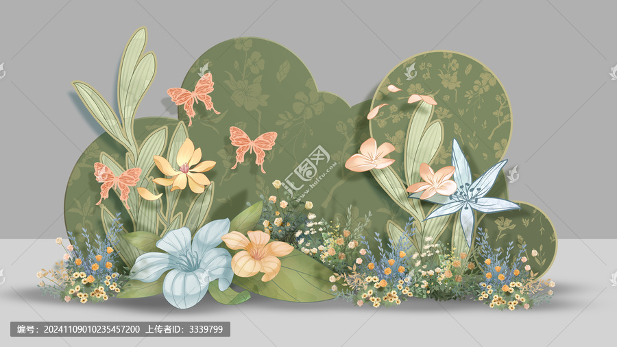 綠色花園主題派對美陳效果圖設(shè)計(jì)