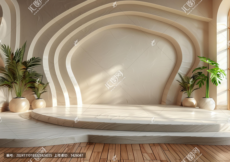現(xiàn)代極簡米色室內(nèi)設(shè)計展示