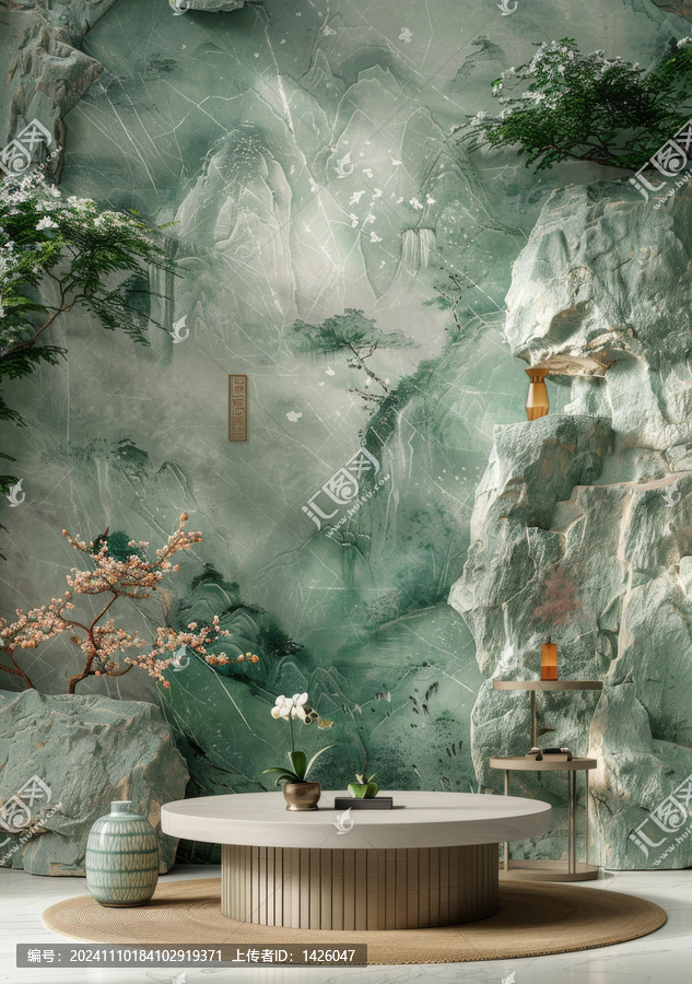 中國山水風(fēng)格室內(nèi)裝飾設(shè)計(jì)