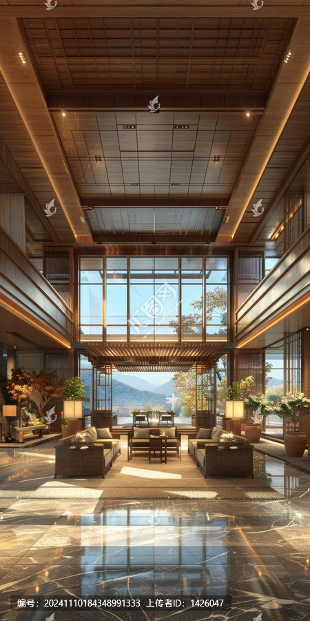 現(xiàn)代奢華酒店大堂設(shè)計(jì)