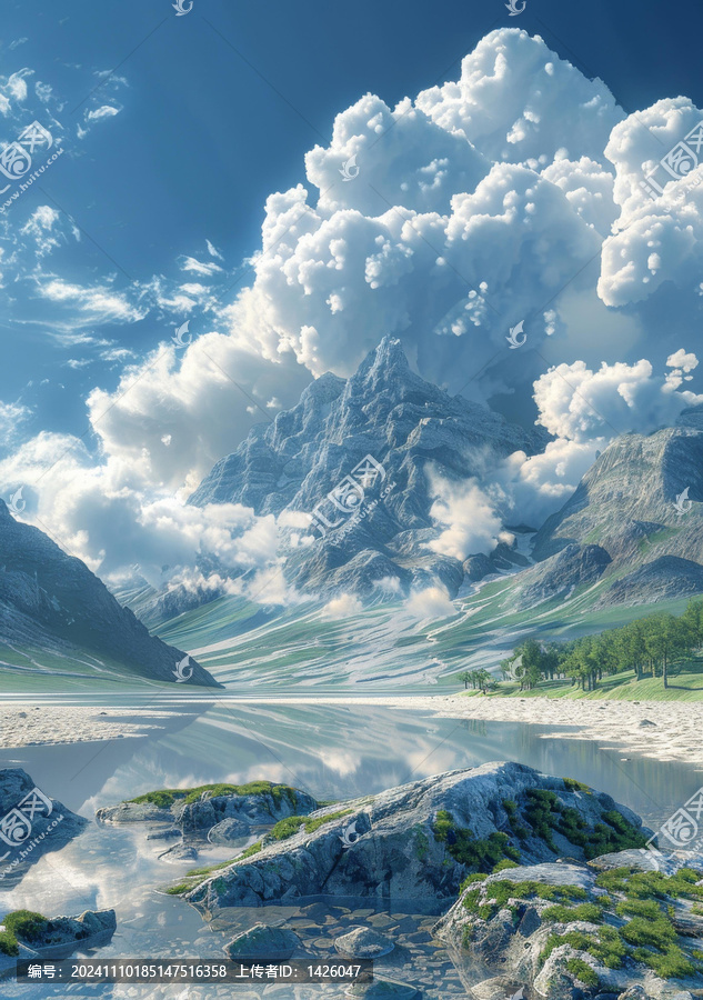壯麗山湖云海美景